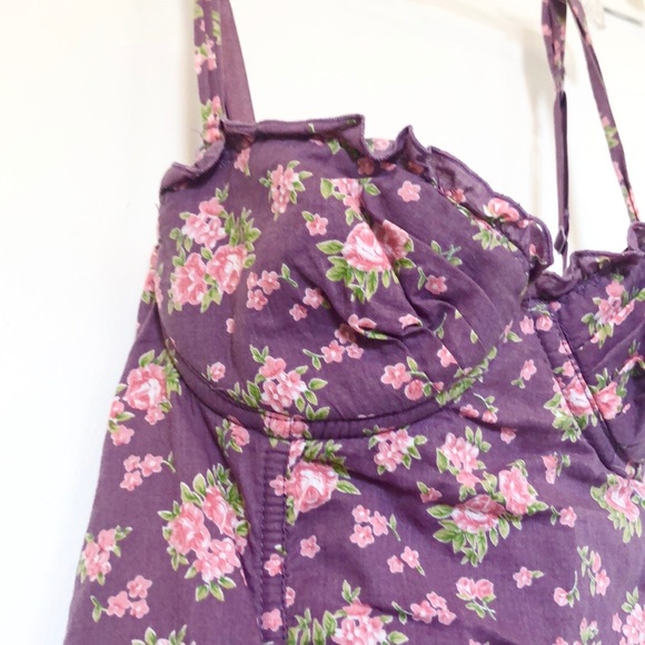 3 for $30!!! Floral cotton corset - Picture 2 of 3